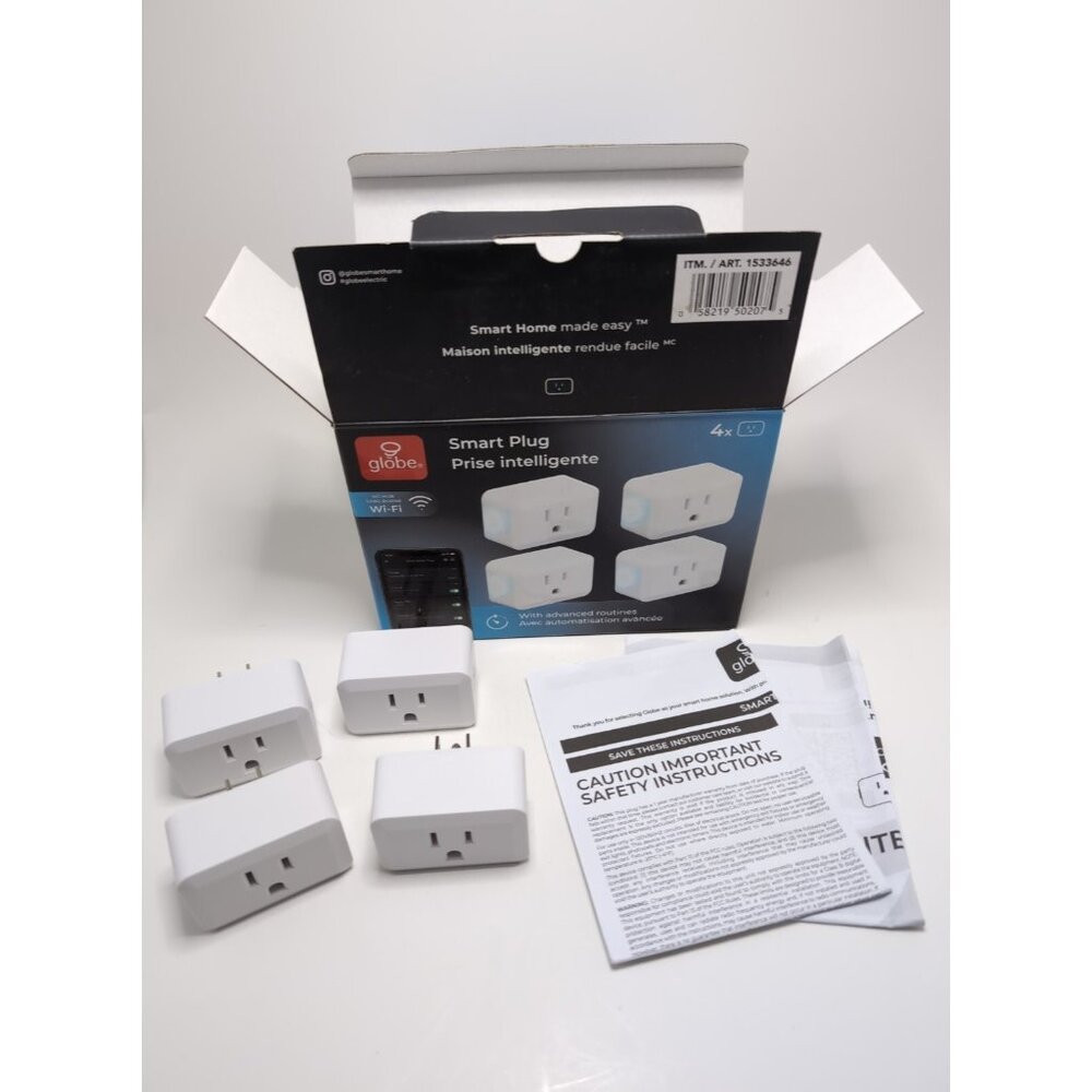 Globe Electric Smart Plug 4 Pack